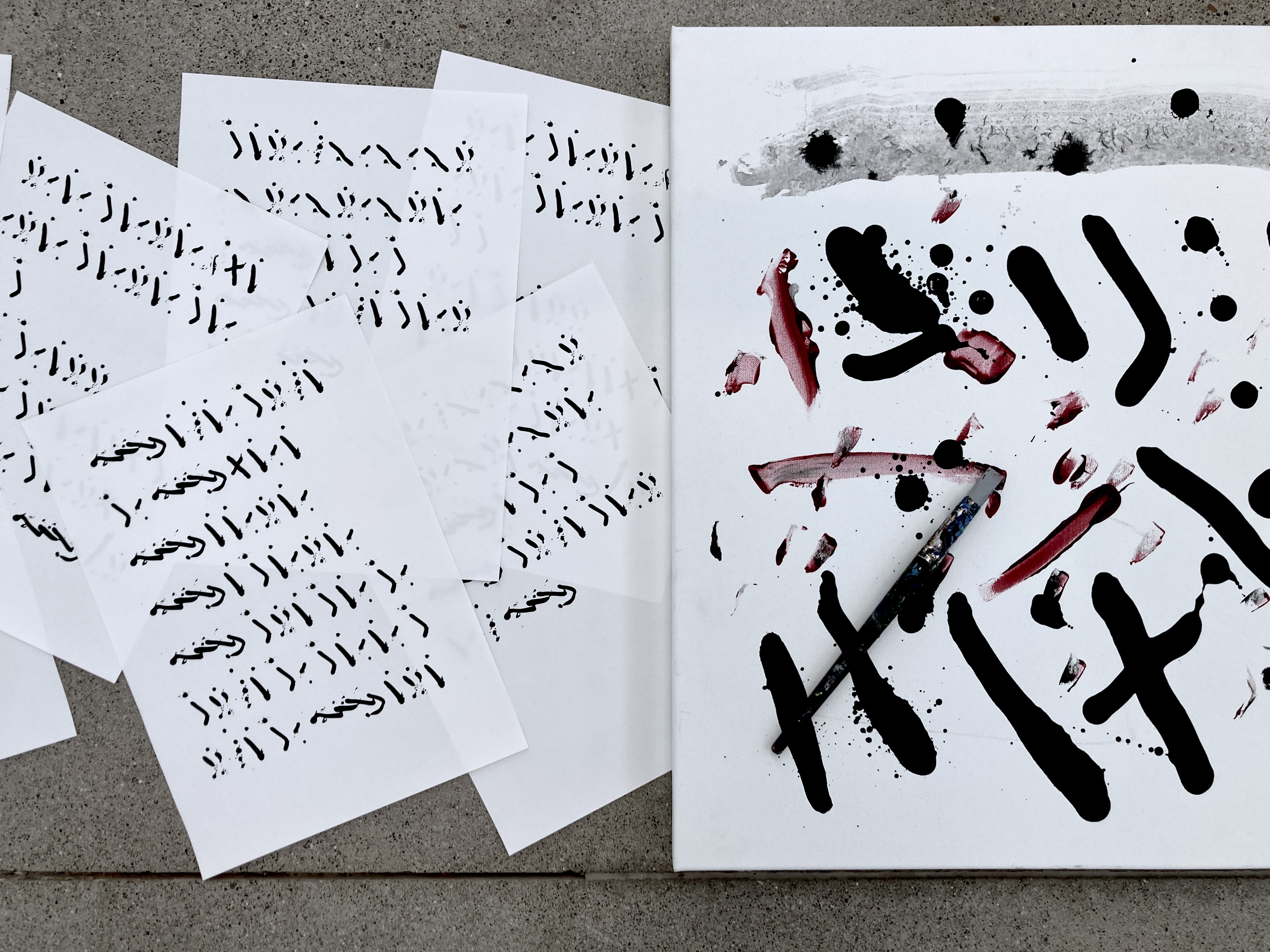 Drummerly drawing, and drummerly typing.