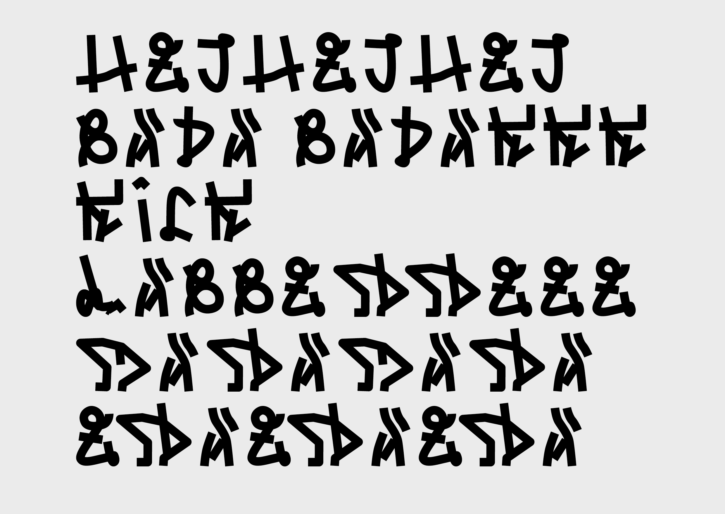 Gesture font